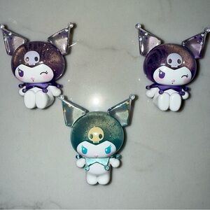 Sanrio Kuromi Glitter Blind Box Figures Bundle (Set of 3) NEW